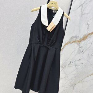 Miu Miu new color-blocked sleeveless dress